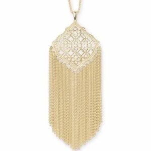 Kendra Scott Kingston Pendant Necklace in Gold Filigree